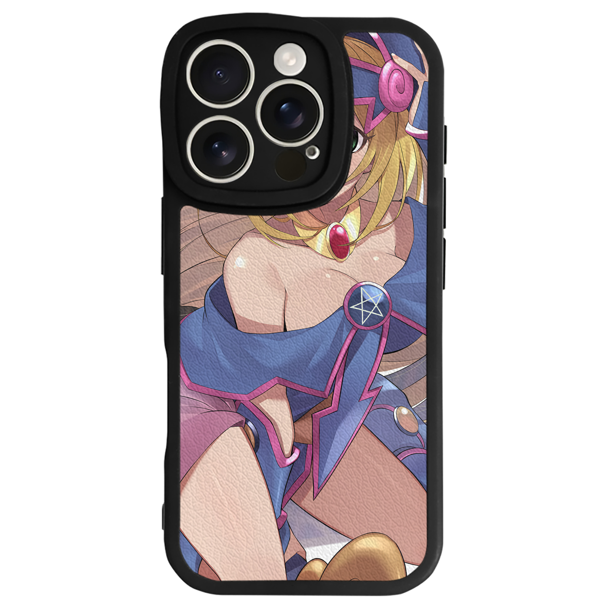 （画像用） 遊☆戯☆王 Yu-Gi-Oh! 【iPhone 16シリーズ対応】シリコンスマホケース（レザー調） 材質：シリコン